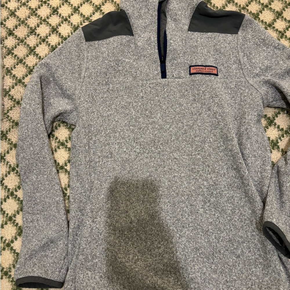 Vineyard Vines Gray Quarter-Zip Pullover